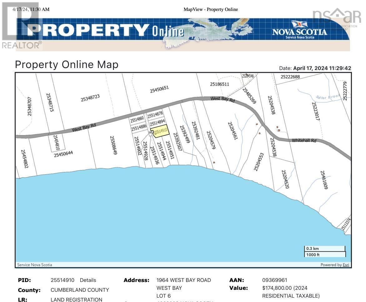 Lot 6 West Bay Road, West Bay, Nova Scotia  B0M 1S0 - Photo 3 - 202407467