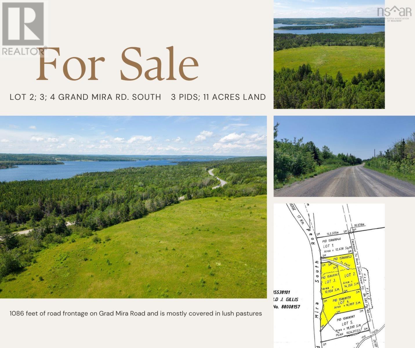 Lot 2 3 4 Grand Mira Rd. S, Grand Mira South, Nova Scotia  B1K 1H2 - Photo 2 - 202424014